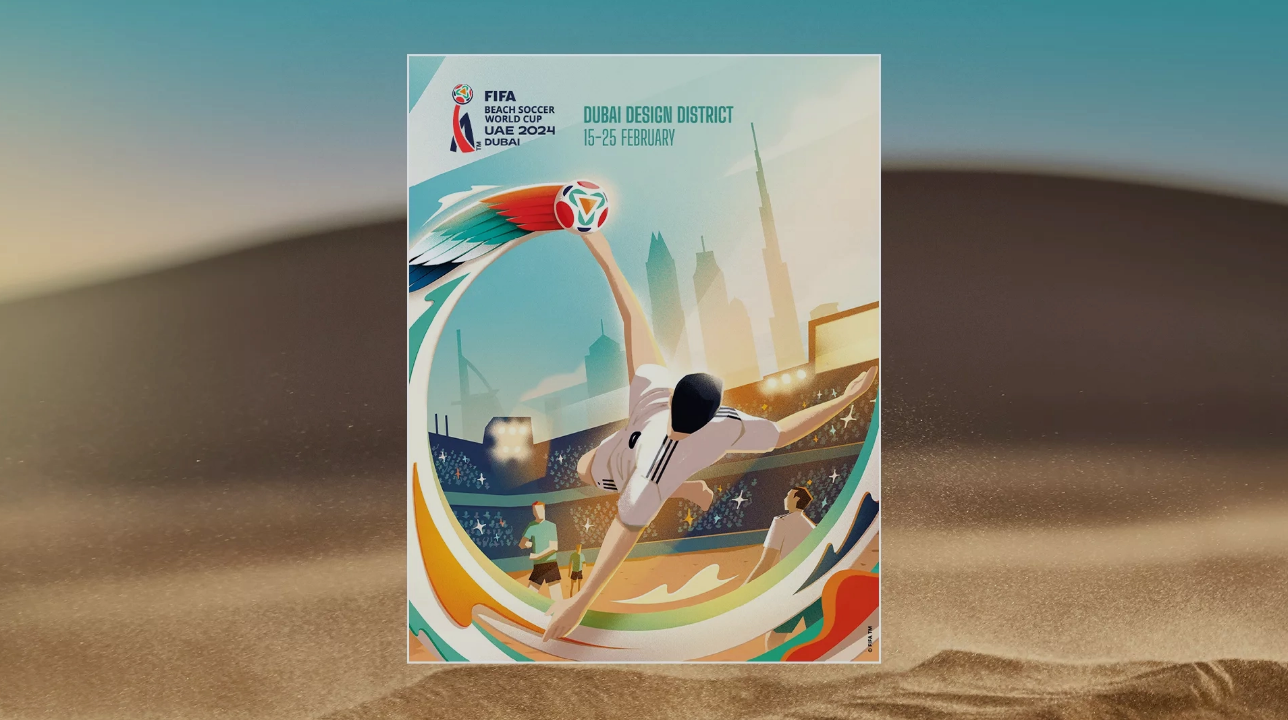 Official Poster Revealed for FIFA Beach Soccer World Cup UAE 2024 Dubai